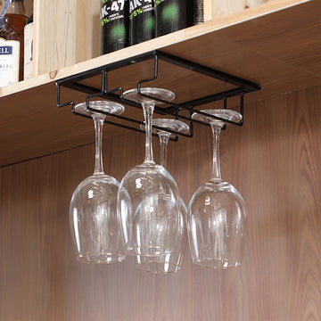 Open afbeelding in diavoorstelling Wijnglazenhouder Glazenrek Ophangrek Wijnglazen Wijnglazenrek Wijnrek - Ophangrek Glazen - Wijnglas houder Rek - Wijnglazenrek - 4 Glazen - Zwart