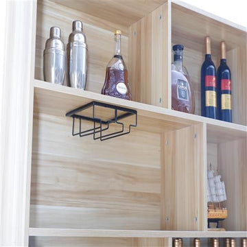 Open afbeelding in diavoorstelling Wijnglazenhouder Glazenrek Ophangrek Wijnglazen Wijnglazenrek Wijnrek - Ophangrek Glazen - Wijnglas houder Rek - Wijnglazenrek - 4 Glazen - Zwart