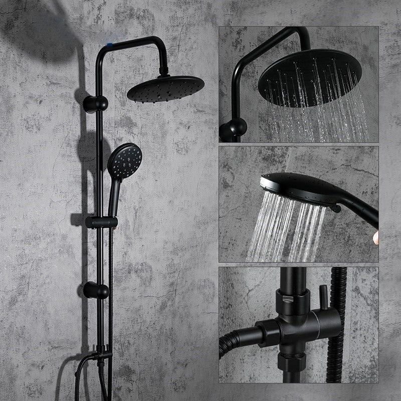 Douche Set Zwart Regendouche Met Mengkraan Handdouche FORS