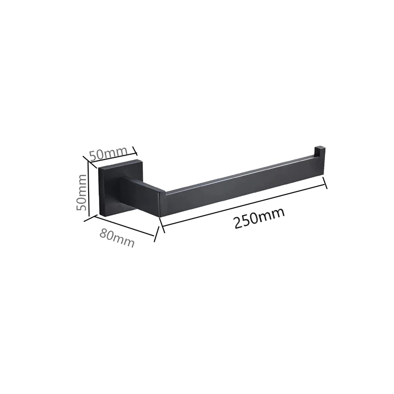 JORTINE Handdoekhouder, zwart, handdoekhouder zonder boren, 32 cm JORTINE Handdoekhouder, zwart, handdoekhouder zonder boren, 32 cm